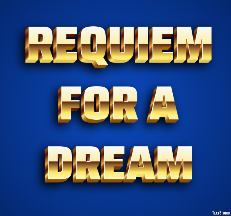 Requiem for a Dream Text Effect