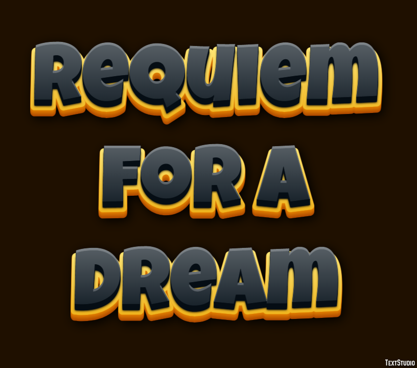 Requiem for a Dream Text Effect