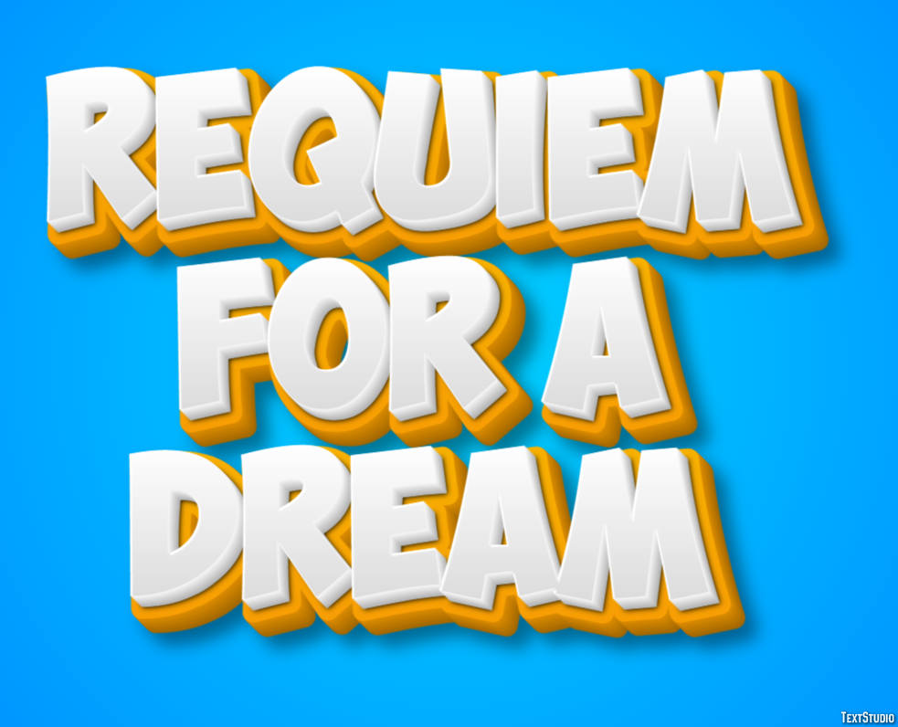Requiem for a Dream Text effect