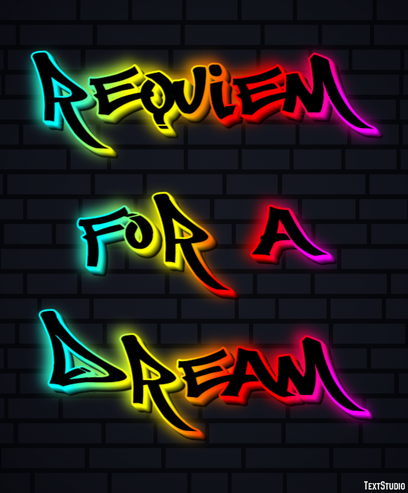 Requiem for a Dream Text Effect
