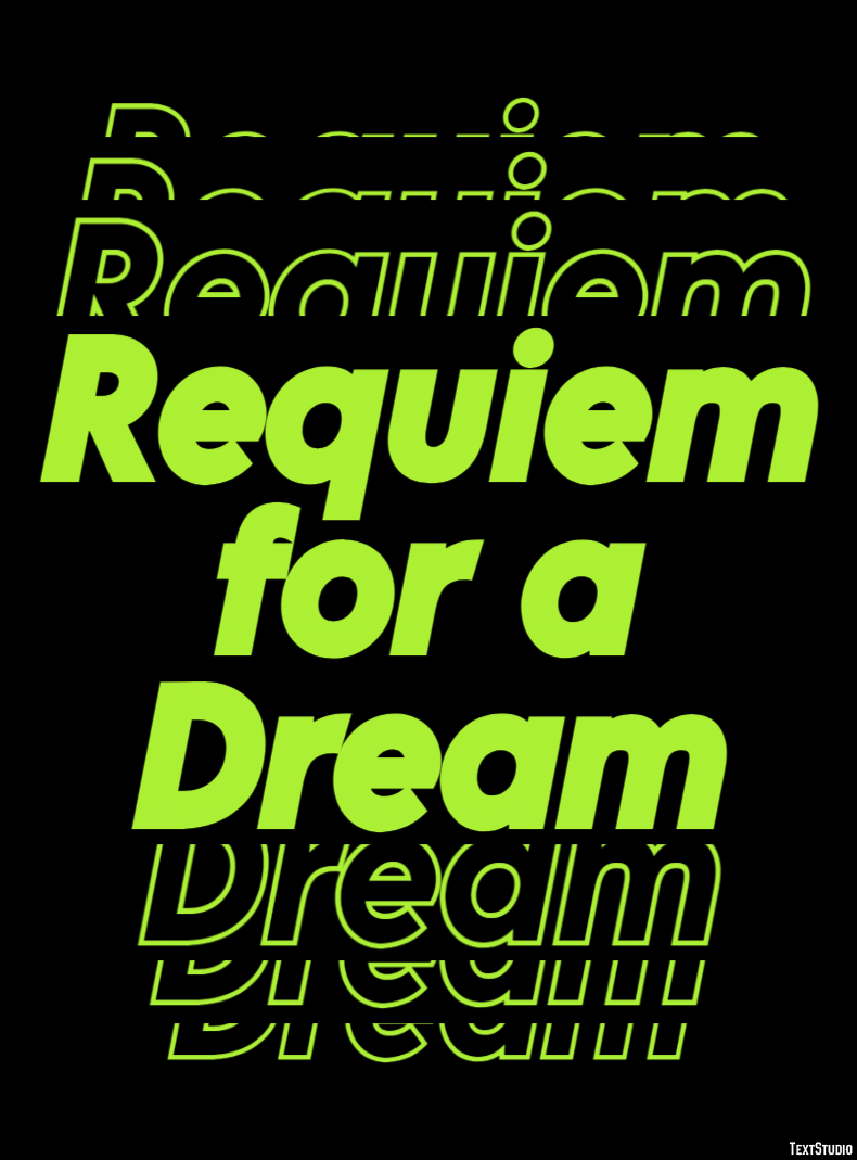 Requiem for a Dream Text Effect