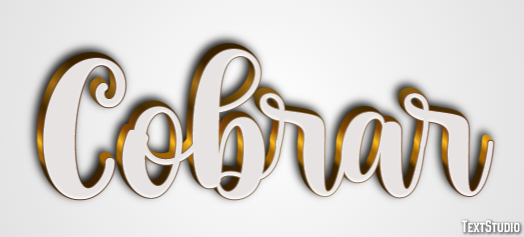 Cobrar Efeito de texto