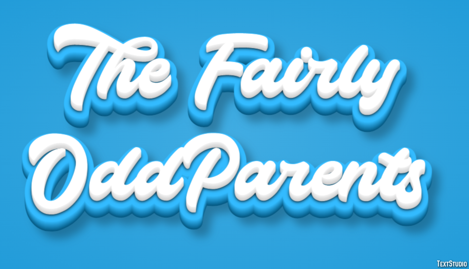 The Fairly OddParents Эффект текста