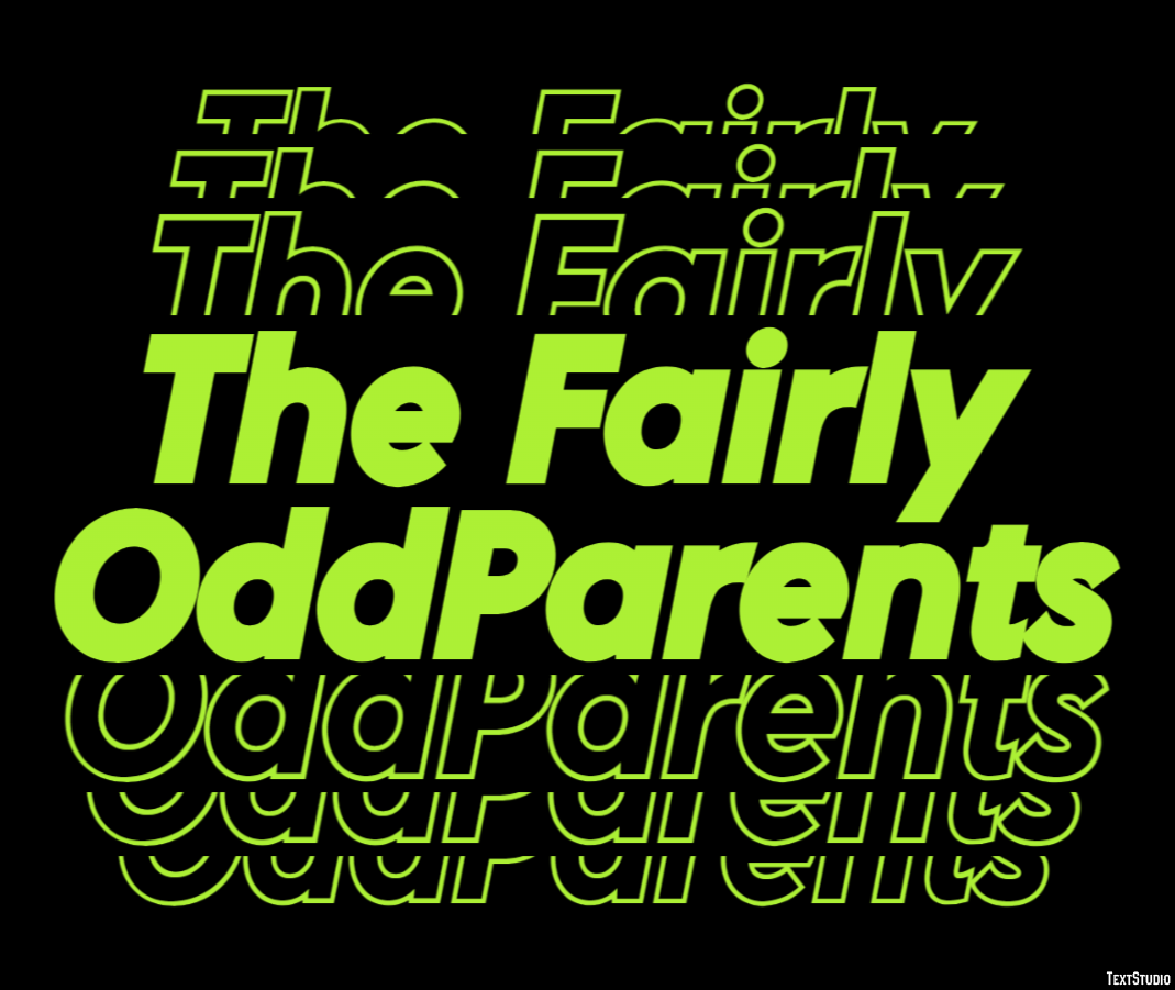 The Fairly OddParents Efeito de texto