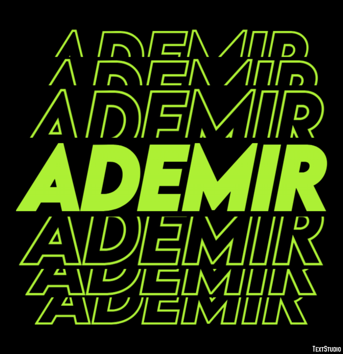 Ademir Texteffekt