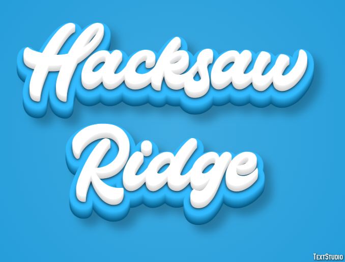 Hacksaw Ridge Efeito de texto