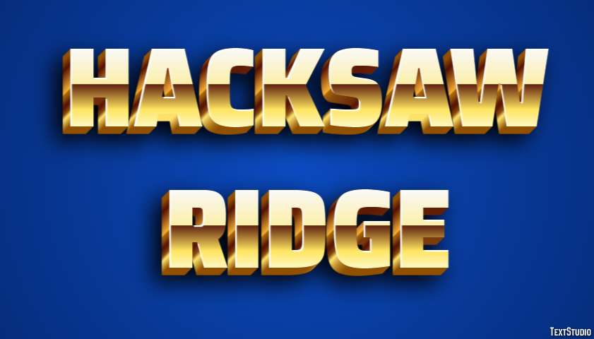 Hacksaw Ridge Texteffekt