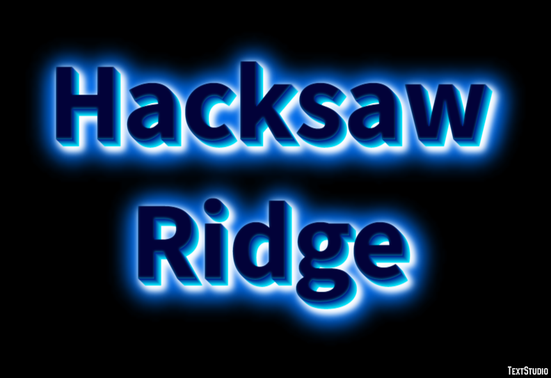 Hacksaw Ridge Efekt tekstowy
