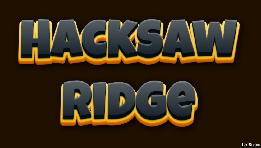 Hacksaw Ridge Effet de Texte