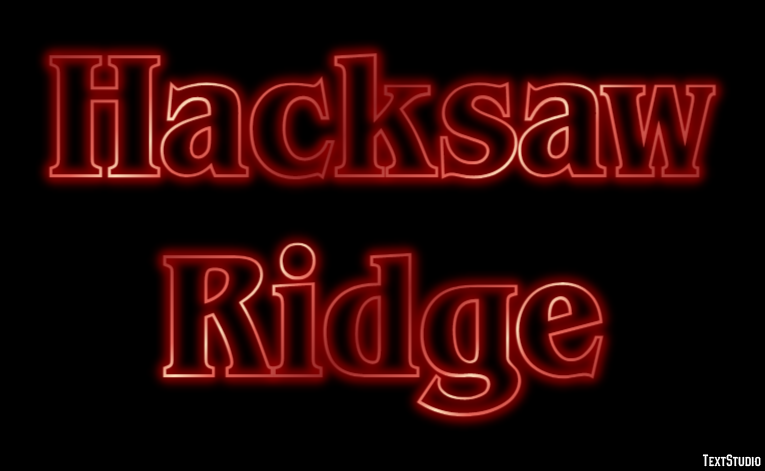 Hacksaw Ridge Texteffekt