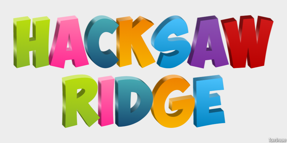 Hacksaw Ridge Effet de Texte