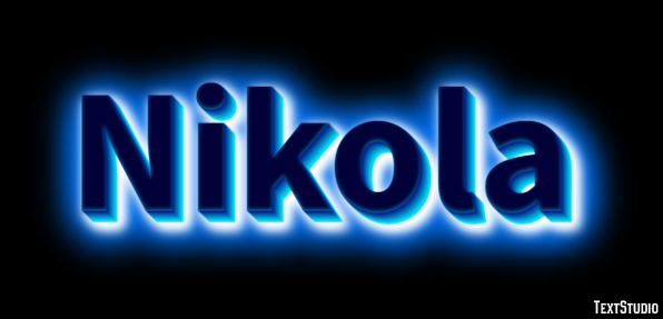Nikola Efekt tekstowy