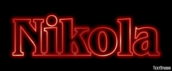 Nikola Efekt tekstowy