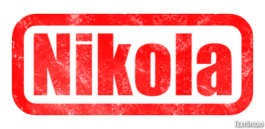 Nikola Efekt tekstowy