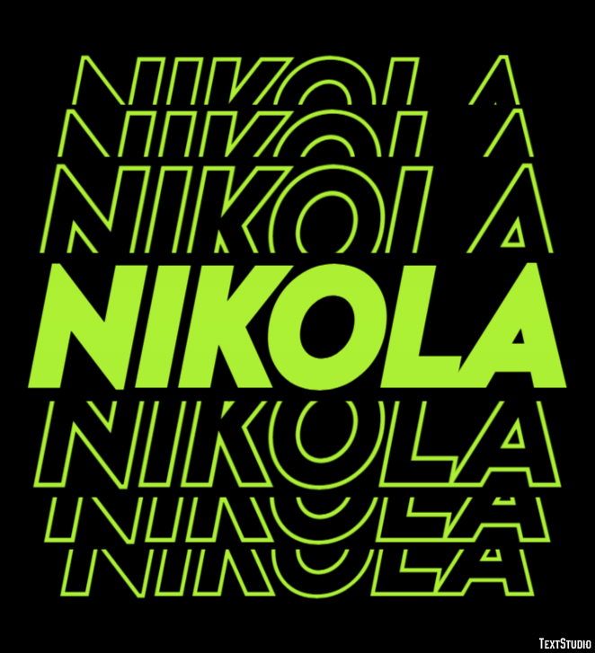Nikola Efekt tekstowy