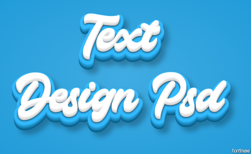 Text Design Psd Effetto testo