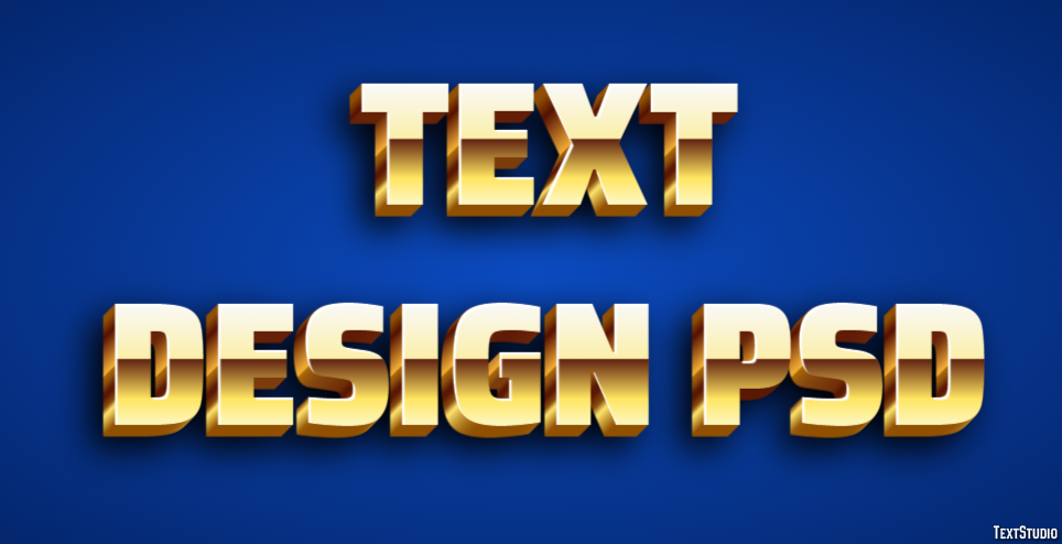 Text Design Psd Effetto testo