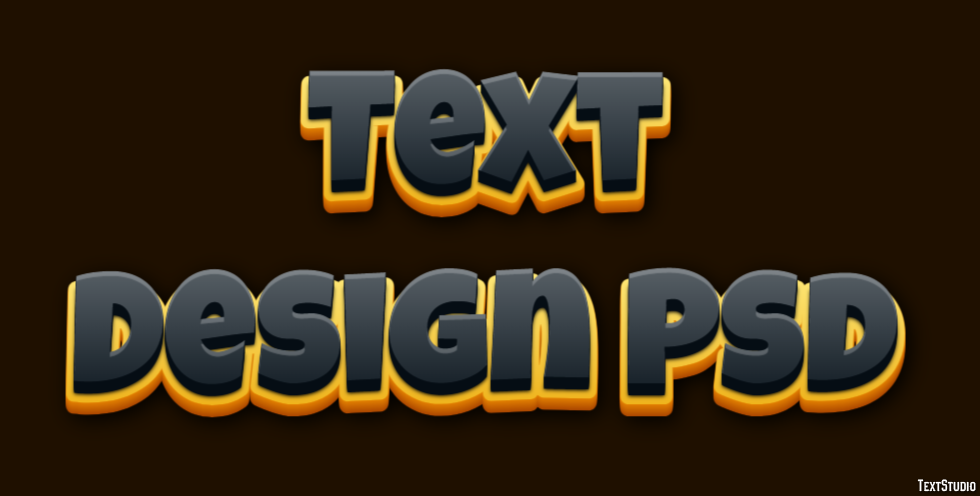 Text Design Psd Efecto de Texto