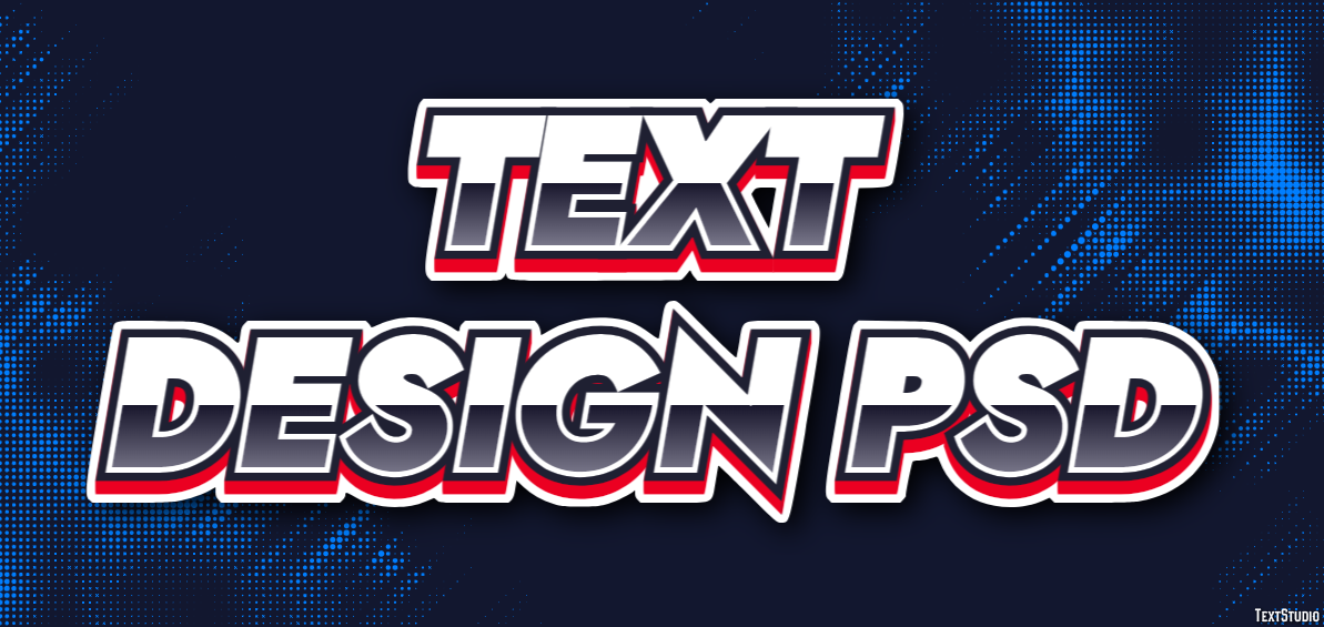 Text Design Psd Effet de Texte