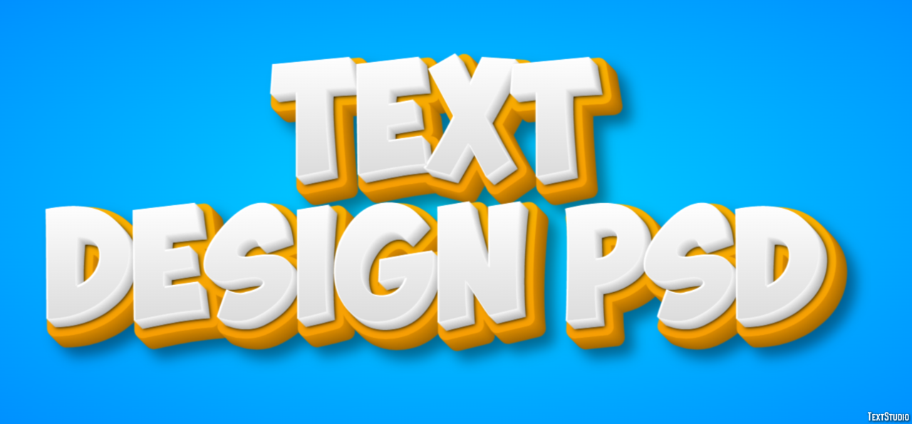 Text Design Psd Efecto de Texto