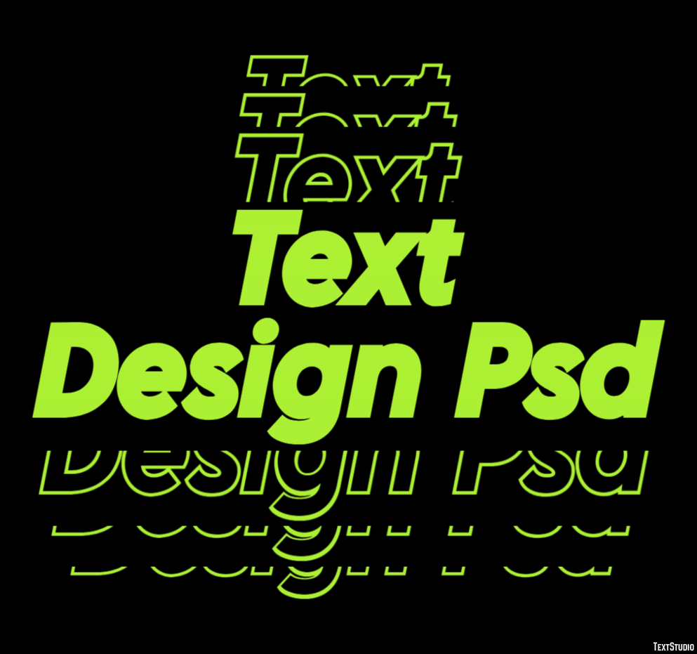 Text Design Psd Effetto testo