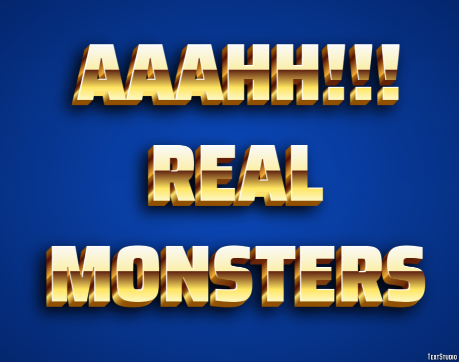 Aaahh!!! Real Monsters Effetto testo