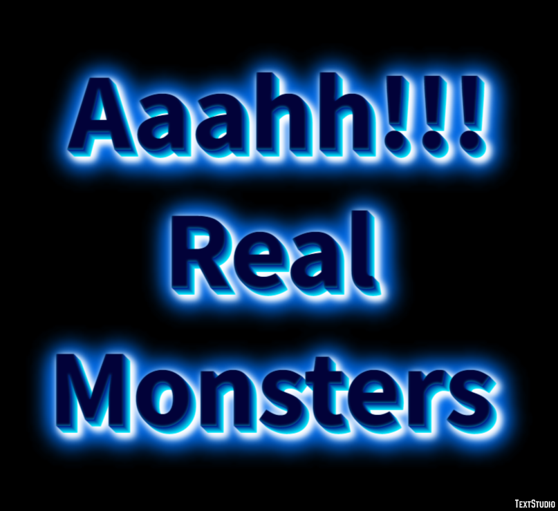 Aaahh!!! Real Monsters Efeito de texto