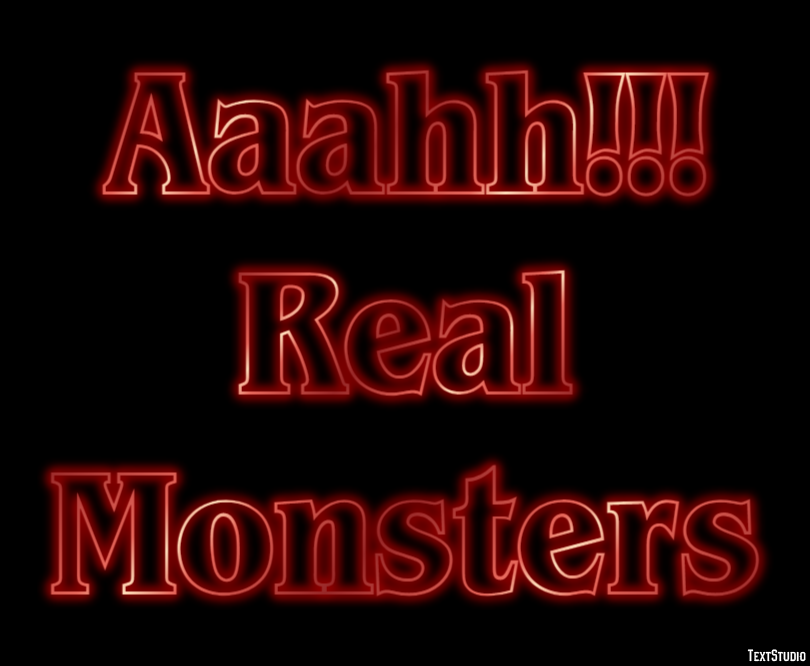 Aaahh!!! Real Monsters Efecto de Texto