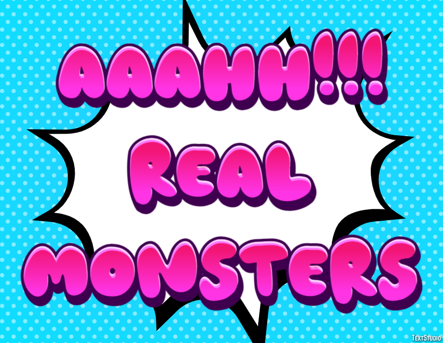 Aaahh!!! Real Monsters Effetto testo