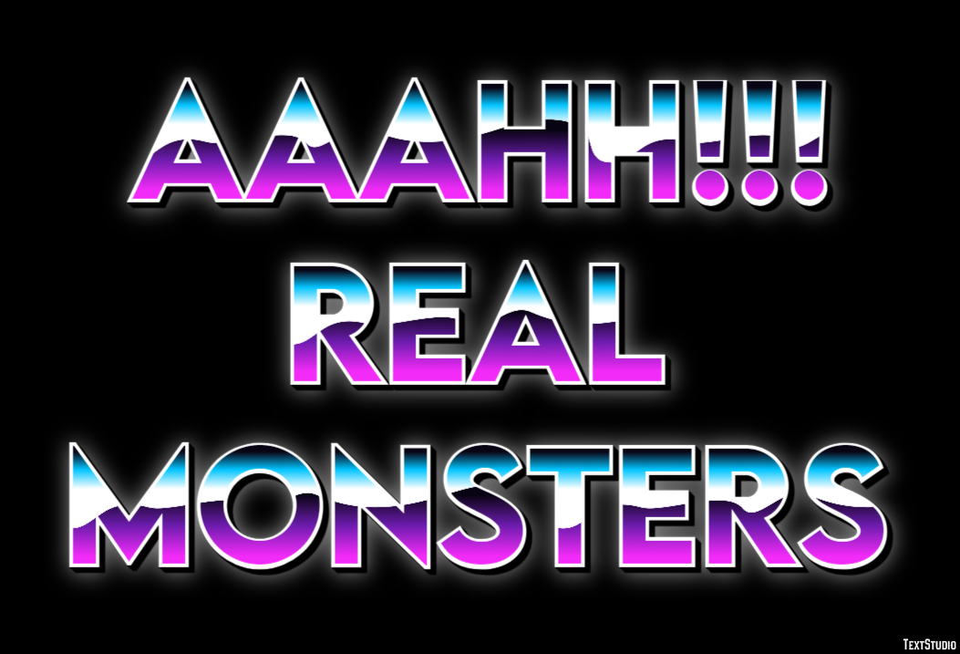 Aaahh!!! Real Monsters Texteffekt