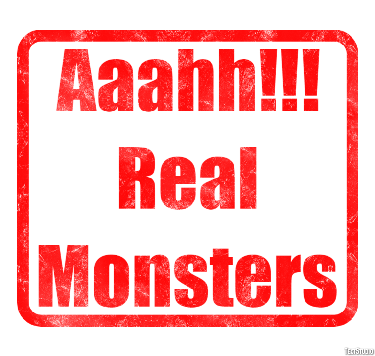 Aaahh!!! Real Monsters Efeito de texto