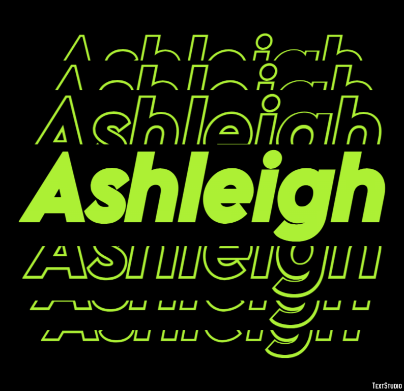 Ashleigh Effet de Texte