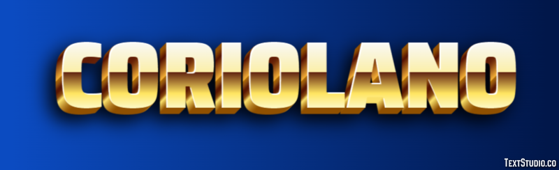 Coriolano テキスト効果