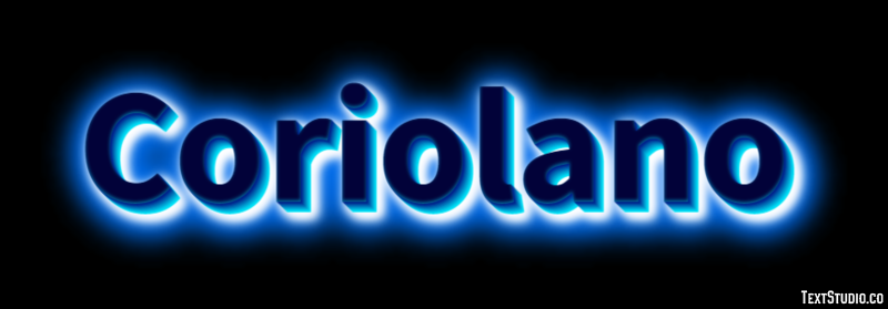 Coriolano Text Effect