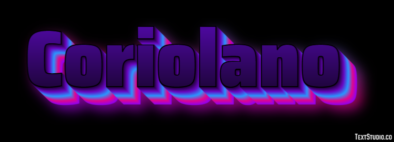 Coriolano Effetto testo