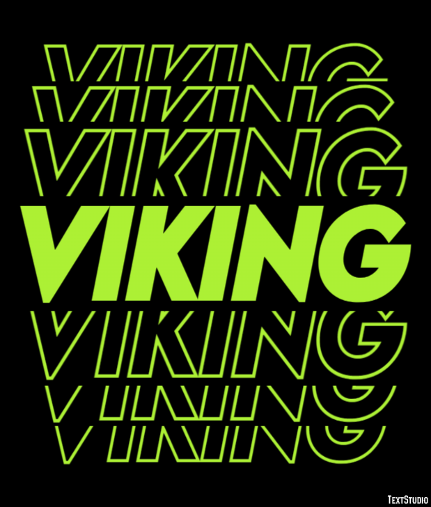 Viking Efekt tekstowy