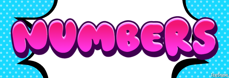 Numbers Text Effect