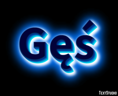 Gęś Text Effect
