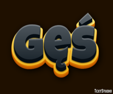 Gęś Text Effect