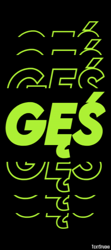 Gęś Text Effect