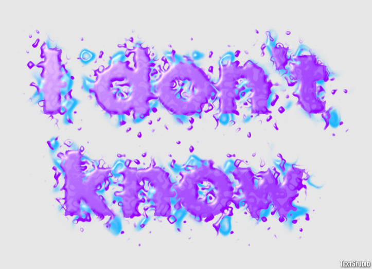 I don't know Text Effect