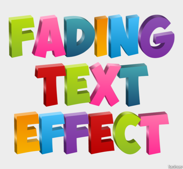 Fading Text Effect Text Effect