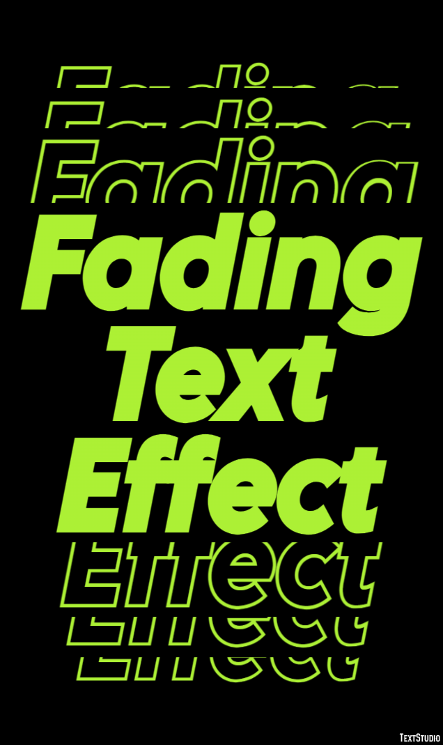 Fading Text Effect Text Effect
