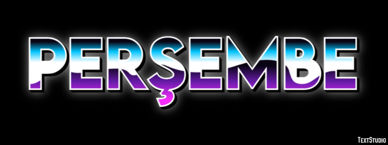 Perşembe Effetto testo
