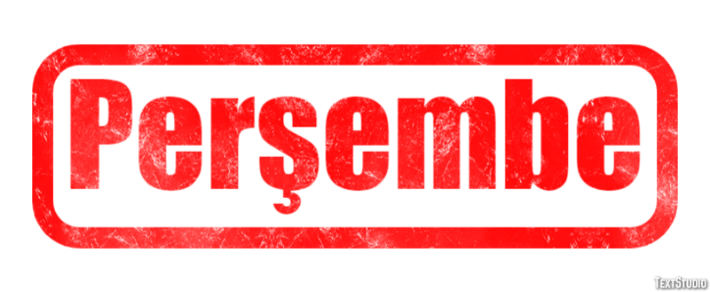 Perşembe Texteffekt