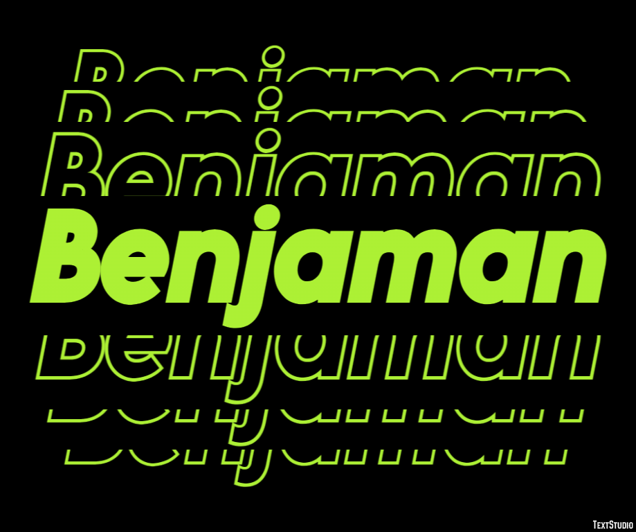 Benjaman Text effect