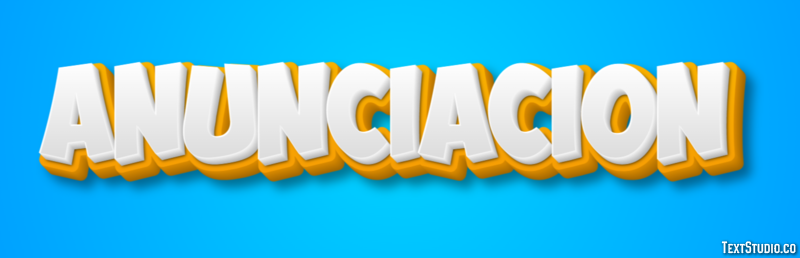 Anunciación Efecto de texto