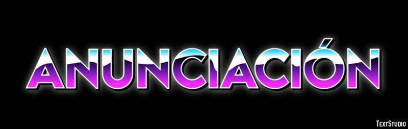 Anunciación Efecto de texto