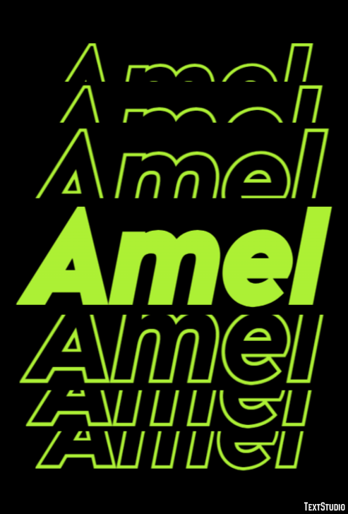 Amel Texteffekt