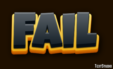 Fail Эффект текста